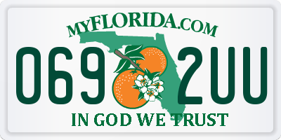 FL license plate 0692UU