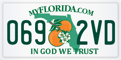 FL license plate 0692VD