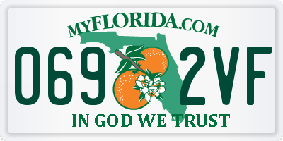 FL license plate 0692VF