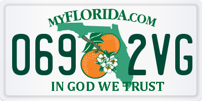 FL license plate 0692VG
