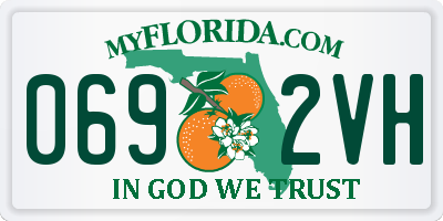 FL license plate 0692VH