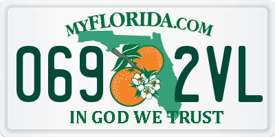 FL license plate 0692VL