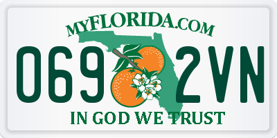 FL license plate 0692VN