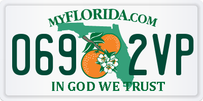 FL license plate 0692VP