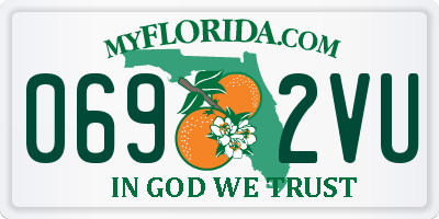 FL license plate 0692VU