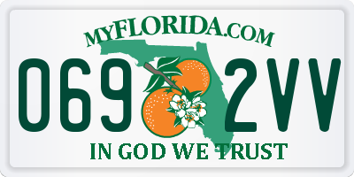 FL license plate 0692VV