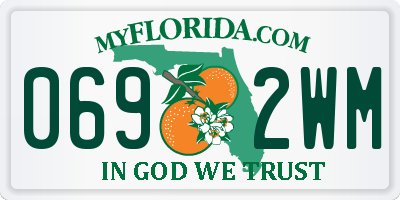 FL license plate 0692WM