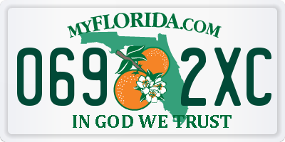 FL license plate 0692XC