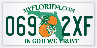 FL license plate 0692XF