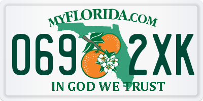FL license plate 0692XK