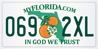 FL license plate 0692XL