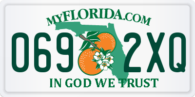 FL license plate 0692XQ