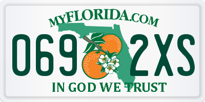 FL license plate 0692XS