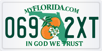 FL license plate 0692XT
