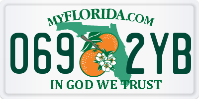 FL license plate 0692YB