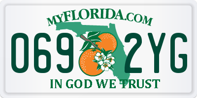 FL license plate 0692YG