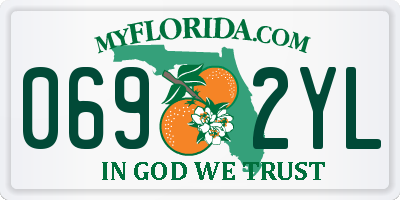 FL license plate 0692YL