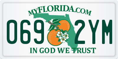 FL license plate 0692YM