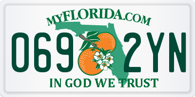 FL license plate 0692YN
