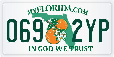 FL license plate 0692YP