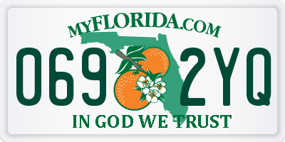 FL license plate 0692YQ