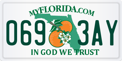 FL license plate 0693AY