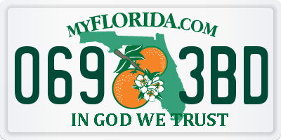 FL license plate 0693BD