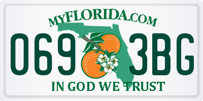 FL license plate 0693BG