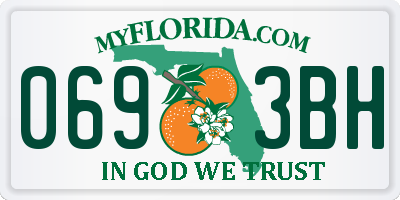 FL license plate 0693BH
