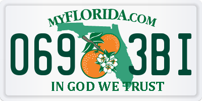 FL license plate 0693BI