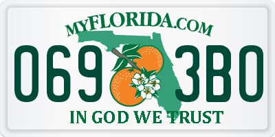 FL license plate 0693BO