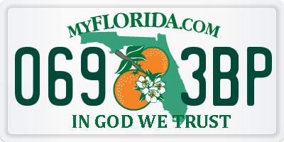 FL license plate 0693BP