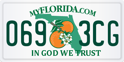 FL license plate 0693CG