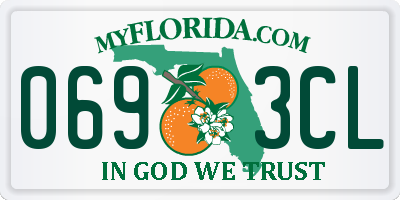 FL license plate 0693CL