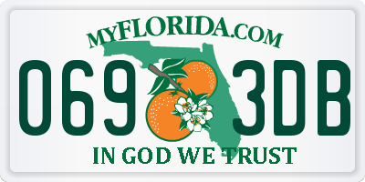 FL license plate 0693DB