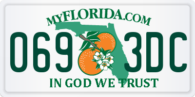 FL license plate 0693DC