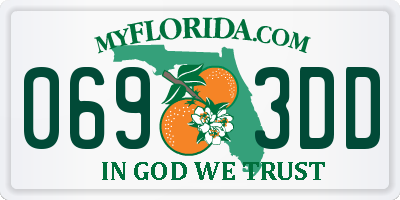 FL license plate 0693DD