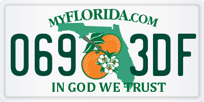 FL license plate 0693DF