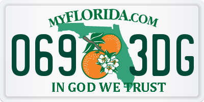 FL license plate 0693DG