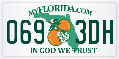 FL license plate 0693DH