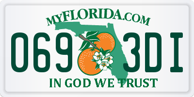 FL license plate 0693DI