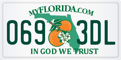 FL license plate 0693DL
