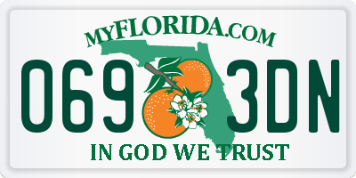 FL license plate 0693DN