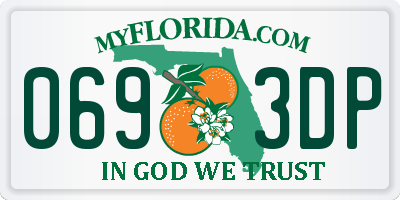 FL license plate 0693DP