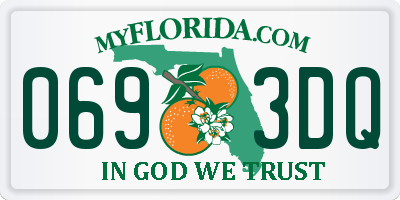 FL license plate 0693DQ