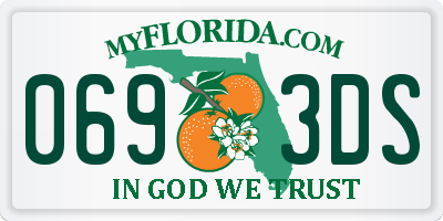 FL license plate 0693DS