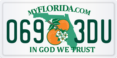 FL license plate 0693DU