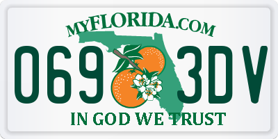 FL license plate 0693DV