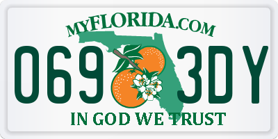 FL license plate 0693DY