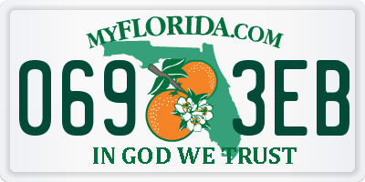 FL license plate 0693EB